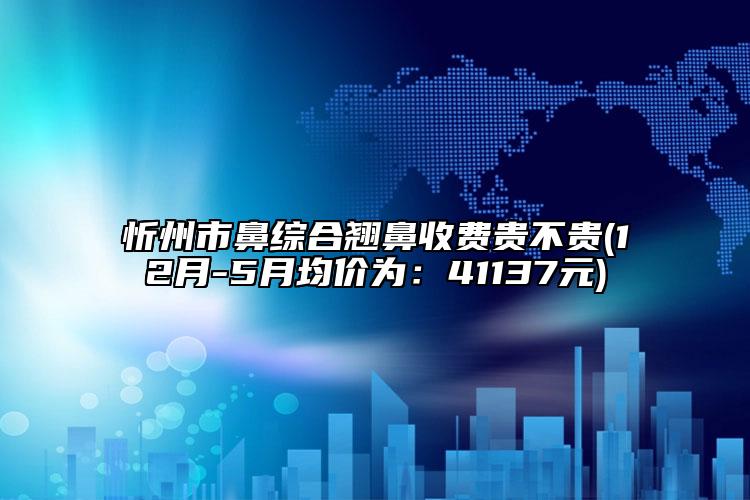 忻州市鼻综合翘鼻收费贵不贵(12月-5月均价为：41137元)