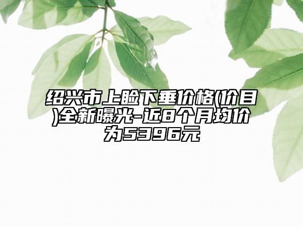 绍兴市上睑下垂价格(价目)全新曝光-近8个月均价为5396元