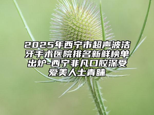 2025年西宁市超声波洁牙手术医院排名新鲜榜单出炉-西宁非凡口腔深受爱美人士青睐