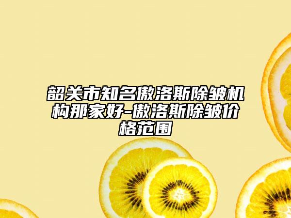 韶关市知名傲洛斯除皱机构那家好-傲洛斯除皱价格范围
