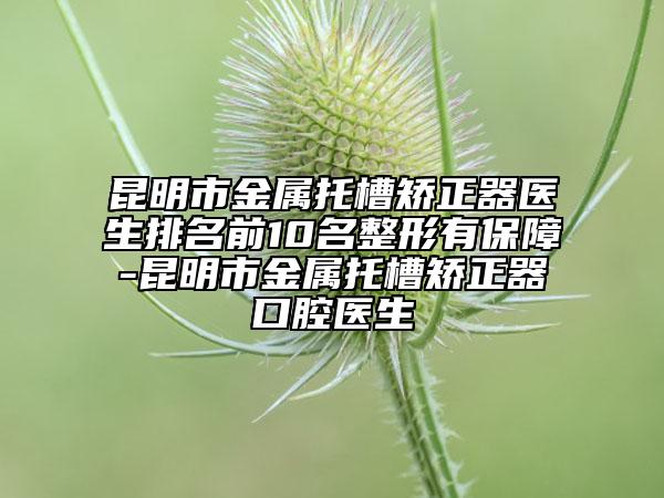 昆明市金属托槽矫正器医生排名前10名整形有保障-昆明市金属托槽矫正器口腔医生
