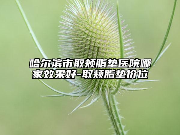 哈尔滨市取颊脂垫医院哪家效果好-取颊脂垫价位