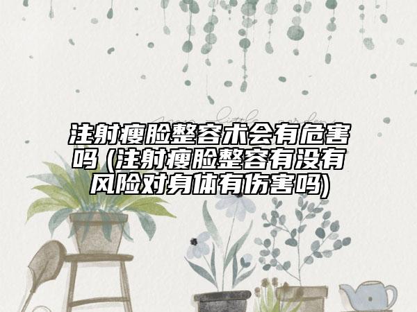 注射瘦脸整容术会有危害吗　(注射瘦脸整容有没有风险对身体有伤害吗)