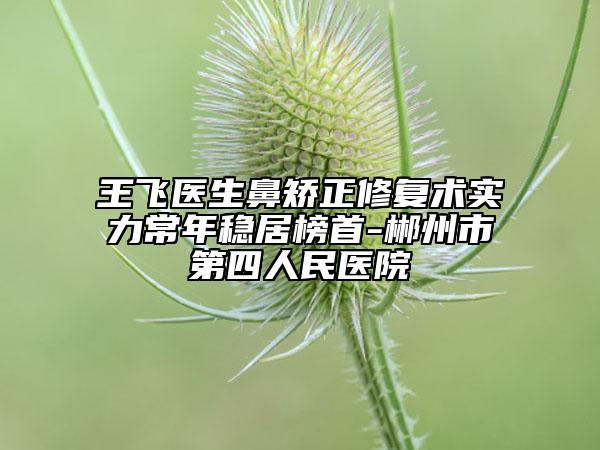 王飞医生鼻矫正修复术实力常年稳居榜首-郴州市第四人民医院