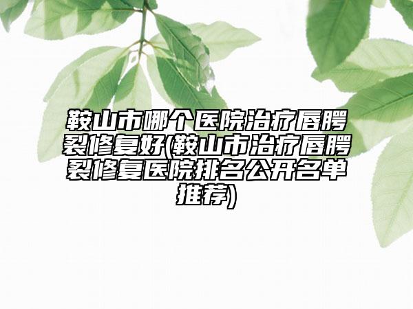 鞍山市哪个医院治疗唇腭裂修复好(鞍山市治疗唇腭裂修复医院排名公开名单推荐)