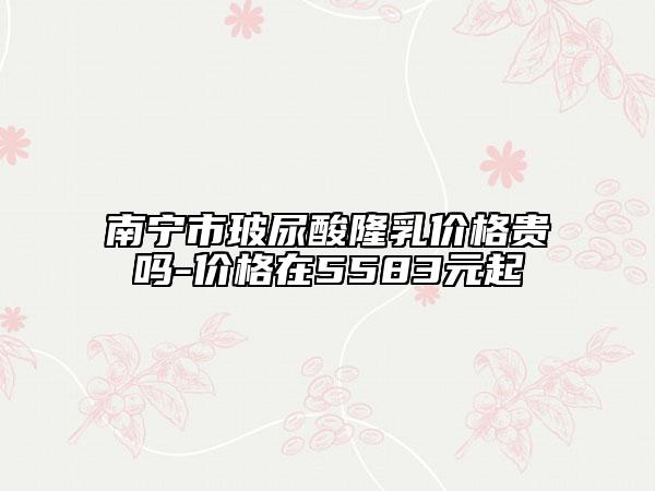 南宁市玻尿酸隆乳价格贵吗-价格在5583元起